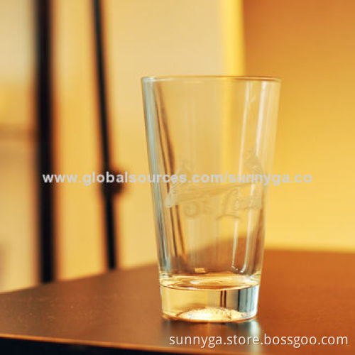 Drinking Glass with emboss pattern and 436mL Capacity